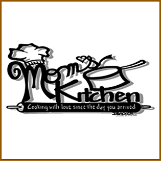 Moms Kitchen Metal Art Sculpture