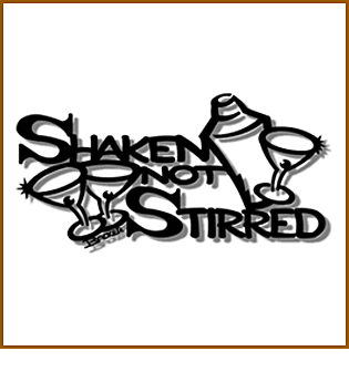 Shaken Not Stirred Metal Art Sculpture