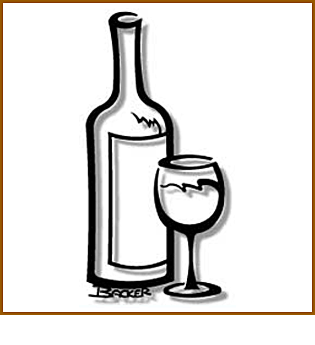 Single Wine Bottle Metal Wall Art