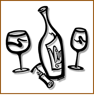 Wine Set Metal Art Sculpture